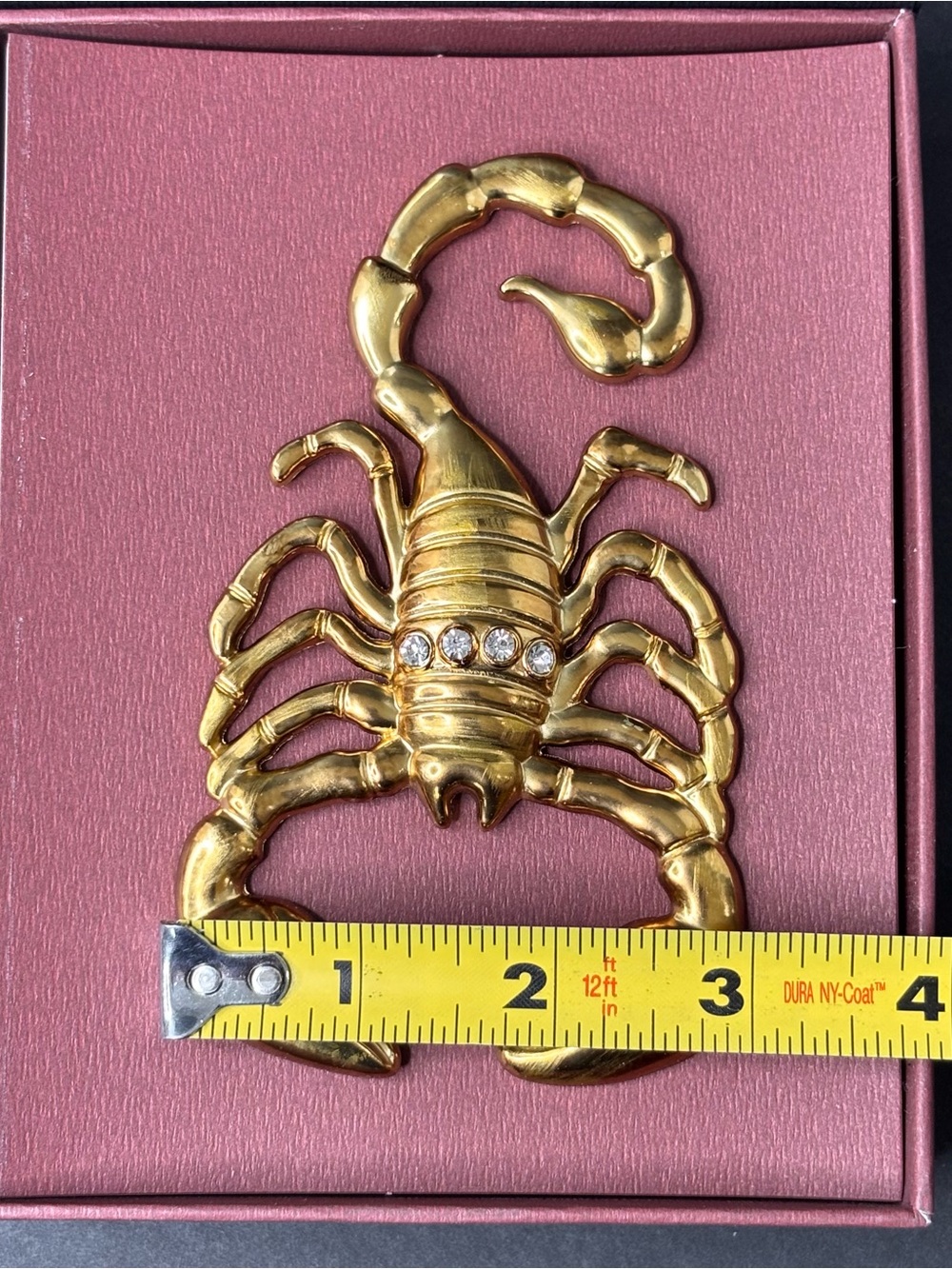 Anthropologie Halloween Gold Scorpion Scorpio Pumpkin Pin Charms Decor NWT - Picture 7 of 7